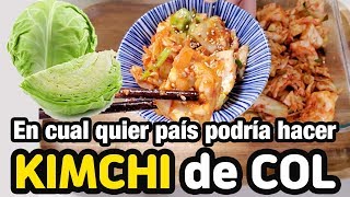 Kimchi de col receta sencillo y facil  En cualquier país puede hacer KIMCHI COREANO.