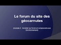 Forum des Géocarnutes : Module 2