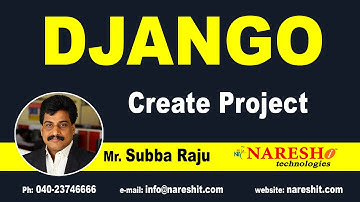 Create First Project in Django | Django Tutorial | by Mr. Subba Raju