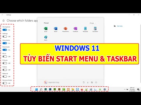 WINDOWS 11 | TÙY BIẾN START MENU VÀ TASKBAR