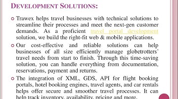 Travel Portal Development Solution
