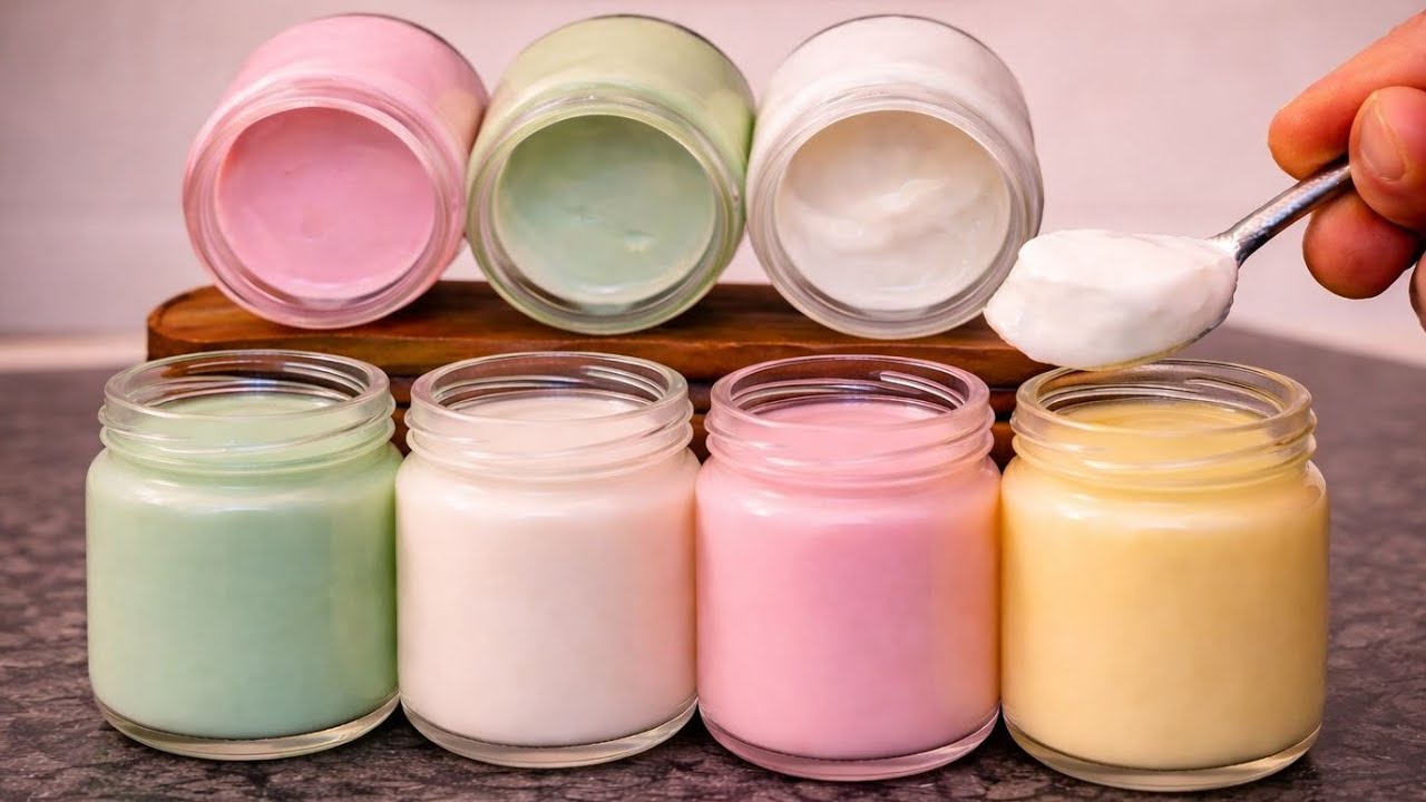 ياغورت منزلي اقتصادي وصحي👌بدون حليب مجفف ،ولا مواد مثبتة ،ناجح 💯/💯