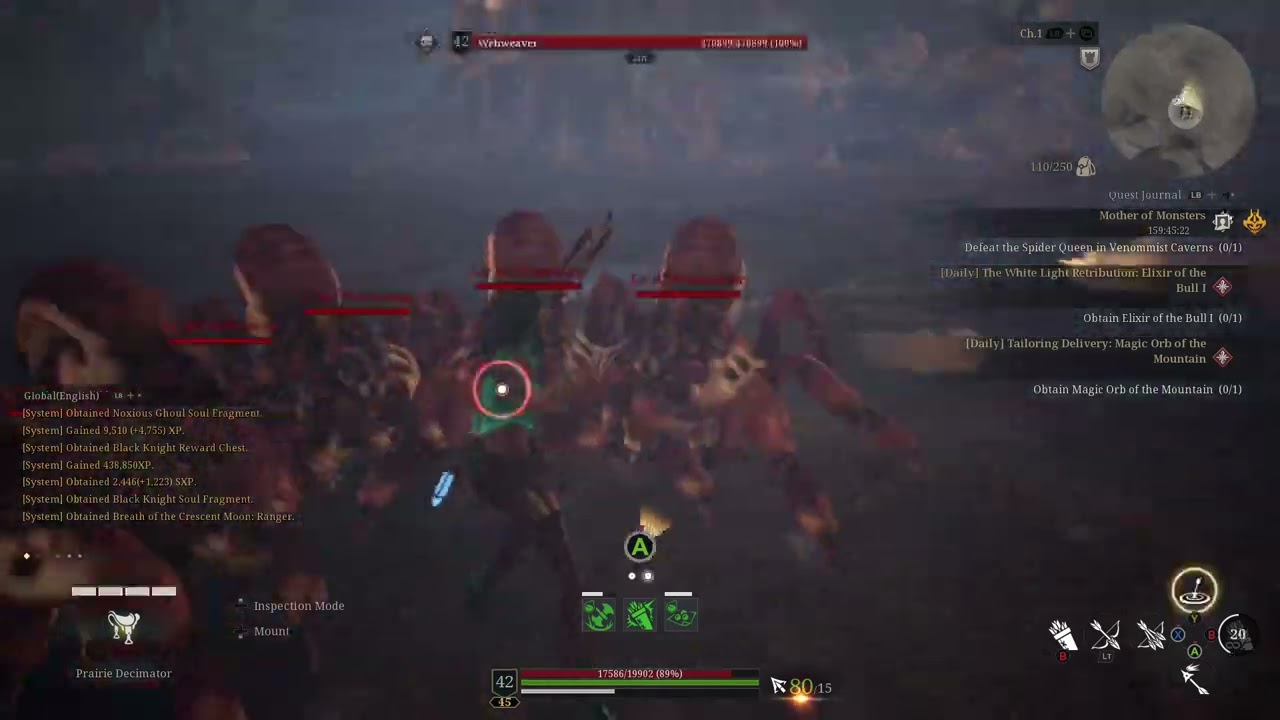 Bless Unleashed Soloing Spider Queen Ranger