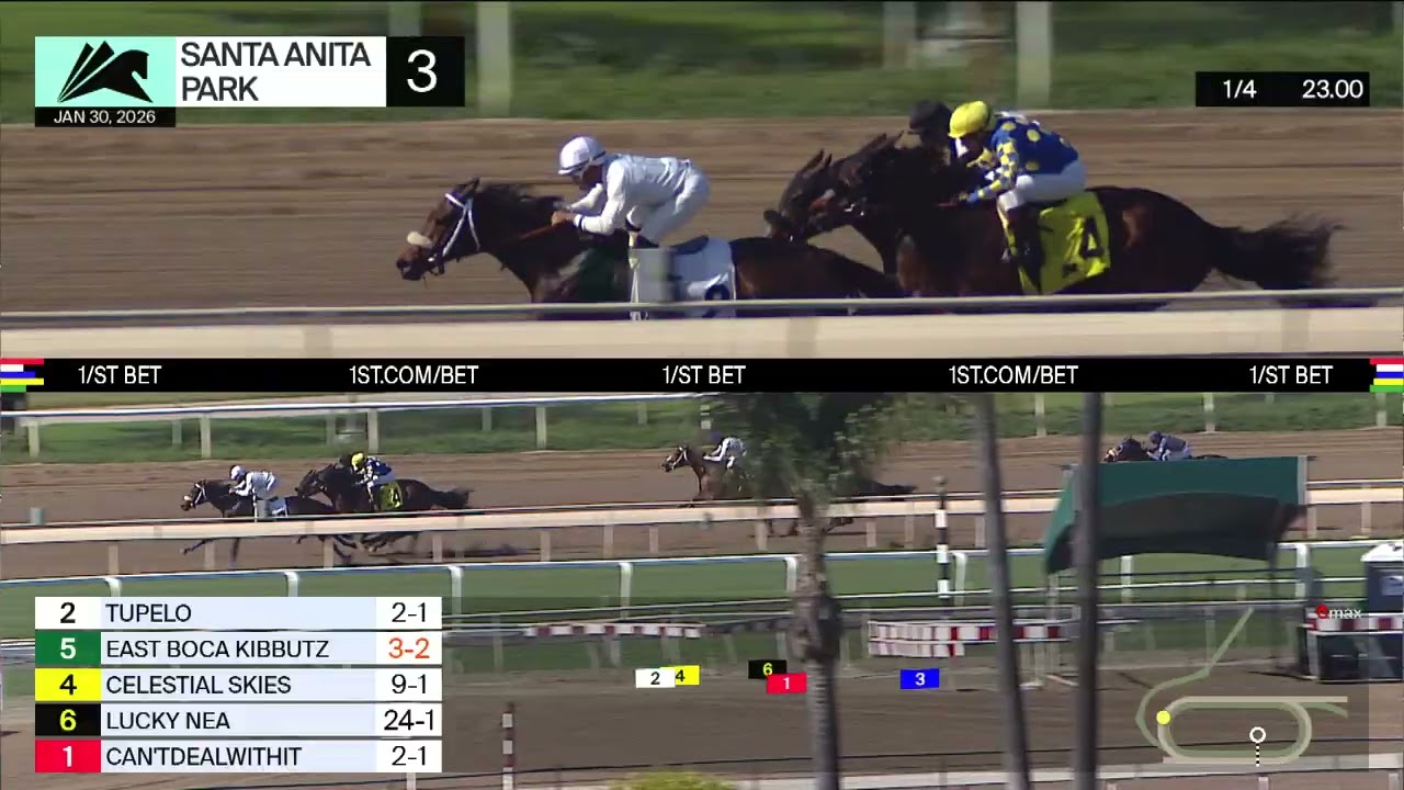 Can’tdealwithit одержал победу в 3-й гонке в пятницу, 30 января, на ипподроме Санта-Анита Парк.