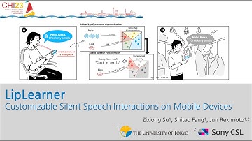 [CHI 2023 Paper] LipLearner: Customizable Silent Speech Interactions on Mobile Devices