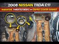 2008 Nissan Tiida C11 | Throttle Body Service, Radiator & Tappet Cover Gasket Replacement