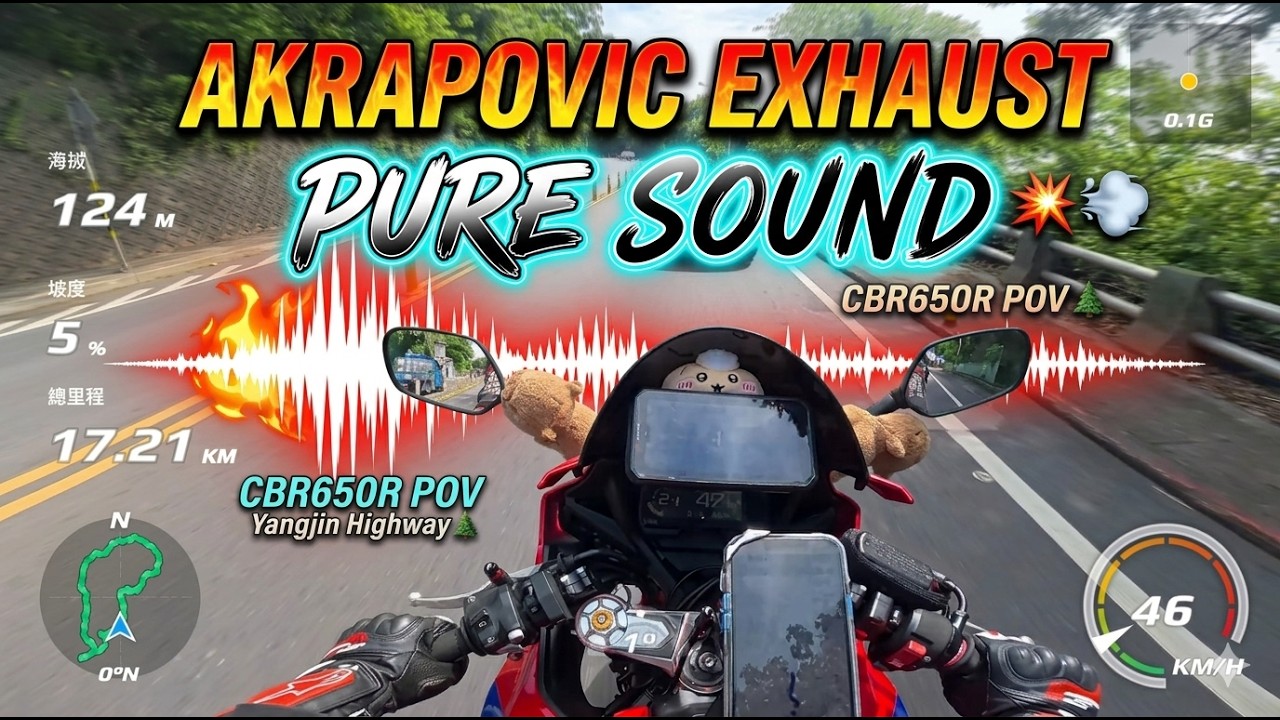 Honda CBR650R Akrapovic Exhaust 💥💨 | Pure Sound Motorcycle POV