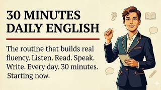 🔥 30 Minutes Daily English Routine – Speak Fluent English | Graded Reader | Improve Your English