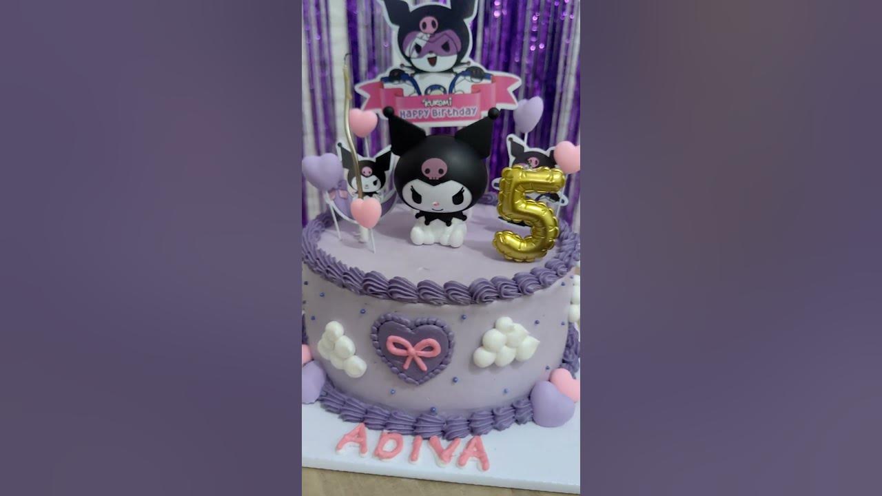 kue ulang tahun kuromi #sanrio #kuromi