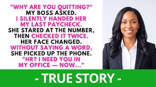 Information My Boss Asked Why I Was Quitting — I Showed Her My Paycheck, Then She Called... |Buttonwood Revenge News