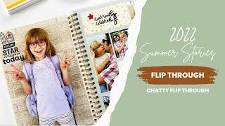 SUMMER ALBUM | CHATTY Flip Through | 2022 June Summer Stories | Mochi Things Scrap Notebook