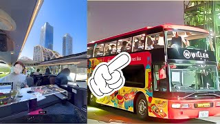 I tried a restaurant bus where you can sightsee around Tokyo while eating a wonderful course meal.