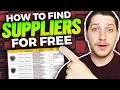 How to Easily Find Wholesale & Dropshipping Suppliers for FREE [5 Methods]