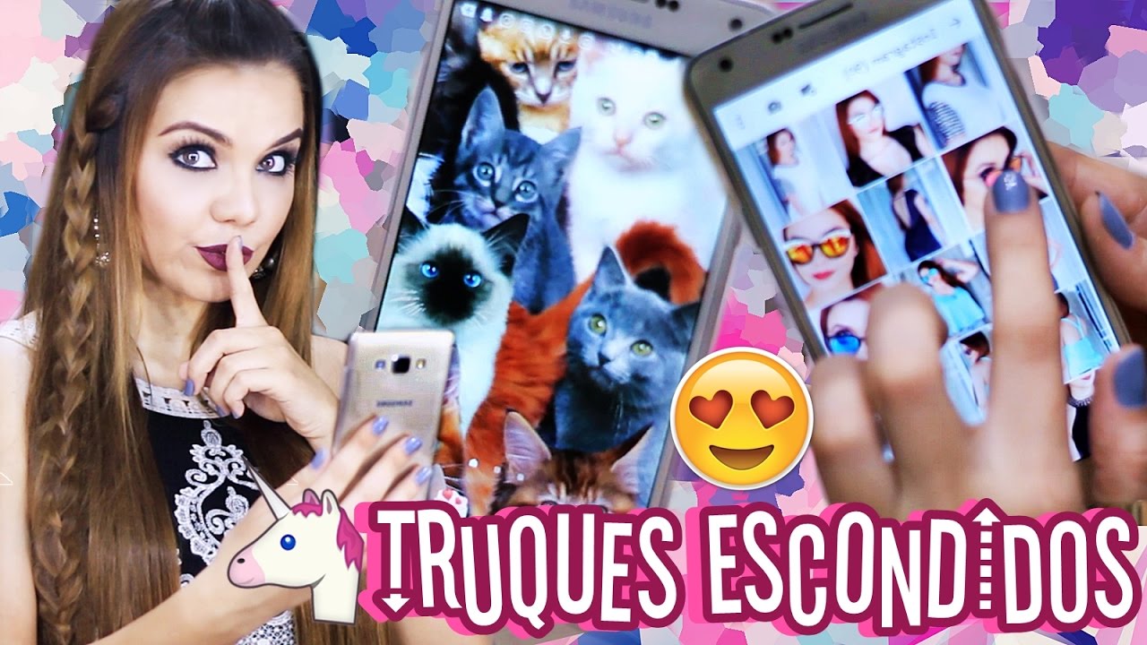 TRUQUES ESCONDIDOS NO SEU CELULAR (INÉDITOS) 😱 Camilla Amaral
