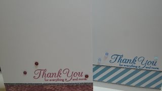 6 Cards & Envelopes in less than 2 hours - using DSP scraps