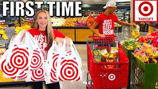 BRITISH FAMILY first time FOOD SHOPPING at TARGET! 🎯 grocery haul