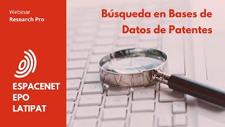 Búsqueda en Bases de Datos de Patentes - Espacenet - EPO - Latipat