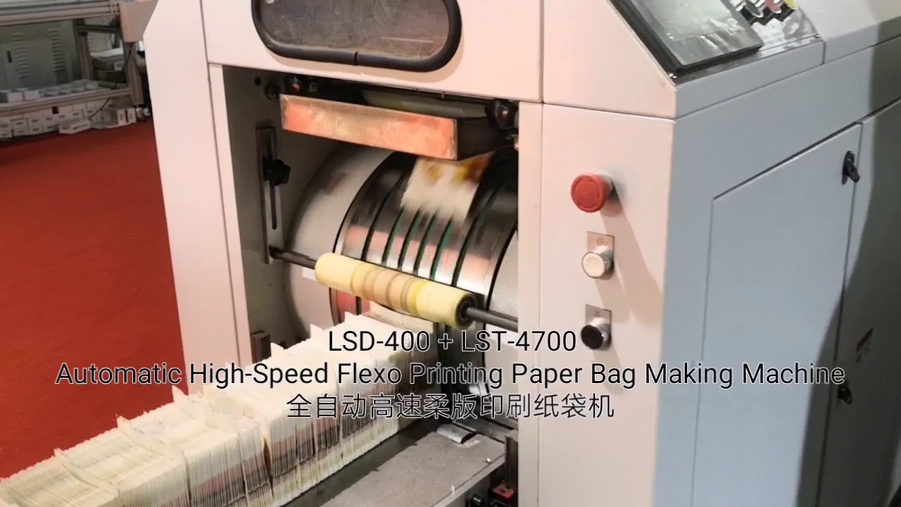 LSD-400 + LST-4700 Automatic High-Speed ​​Flexo Printing Paper Bag Making Machine
