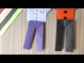 origami pants 👖👖 Learn How to make an origami trouser/pants in easy &amp; step by step tutorial.