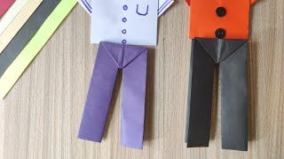 origami pants 👖👖 Learn How to make an origami trouser/pants in easy &amp; step by step tutorial.