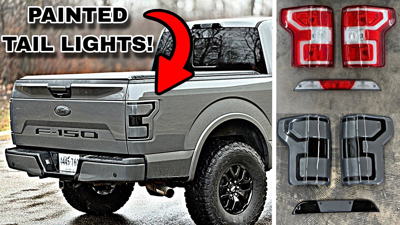PAINT MATCHING Taillights on my F150! Full Painting Process