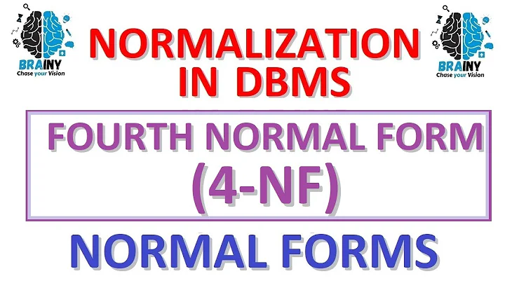 FourthNormalForm - 4NF in DBMS | Fourth Normal Form (4NF)