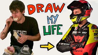 Draw My Life - How i went from BEING POOR to a SUPERBIKE AND CARS RACING DRIVER: my biggest dream! screenshot 1