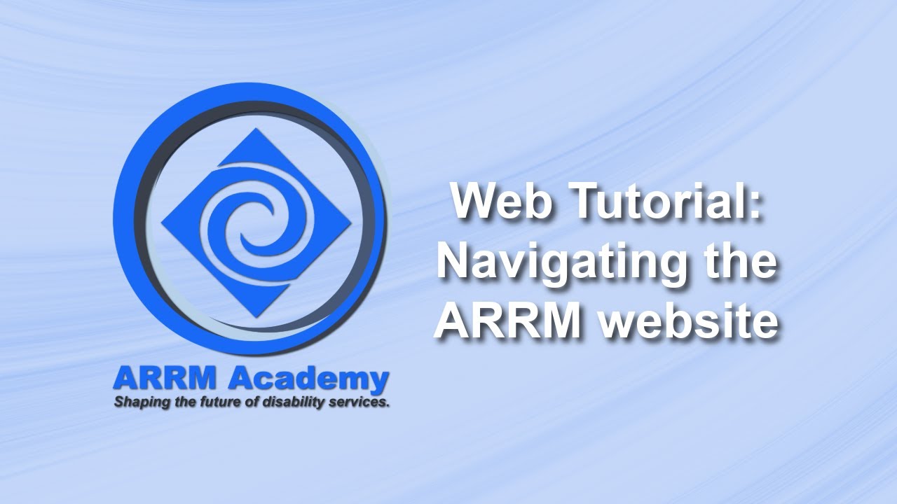 Tutorial: Navigating the ARRM Website (2025)