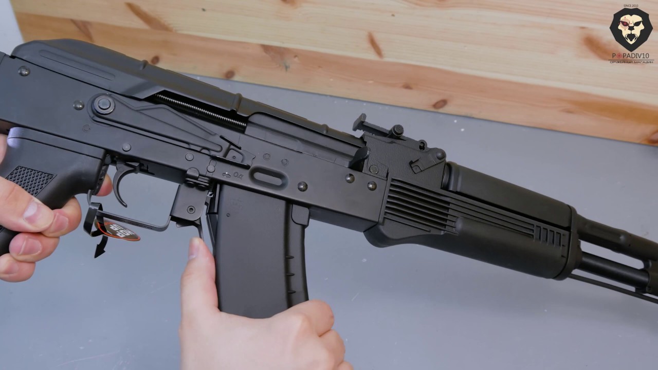 Страйкбольный автомат Cyma RK-74 CM040M (6 мм, телескопический приклад) видео обзор 4k