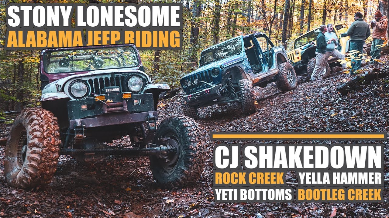 Stoney Lonesome Jeep Riding CJ5 Shake Down Rock Creek, Yella Hammer