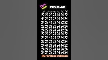 HARD Spot It Speed Challenge! 7 Seconds! Go! #shorts #numberspuzzle #iq