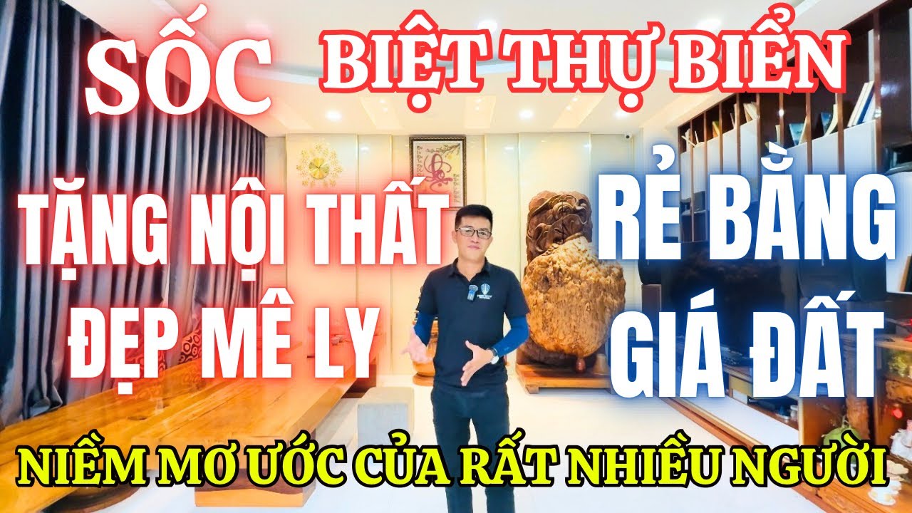 🔥Đại Gia Hà Nội Hạ Giá Bán Rẻ Biệt Thự Gần Biển Nha Trang. Tặng Nội Thất Gỗ Gỏ Đỏ Xịn. Đẹp quá