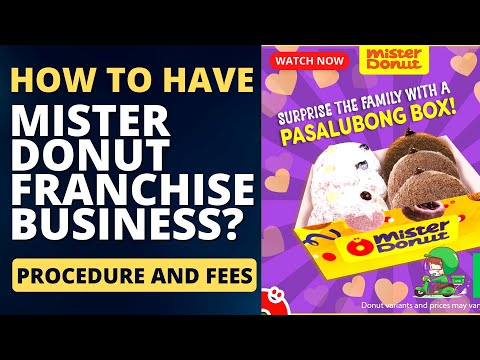 MISTER DONUT Premium Franchise Business Ideas With Franchise Fee As Low As P50,000 | Top 10 Republic