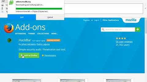 How To Install Hackbar addon In Mozilla Firefox