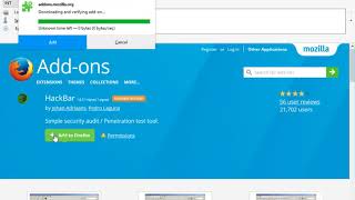 How To Install Hackbar addon In Mozilla Firefox