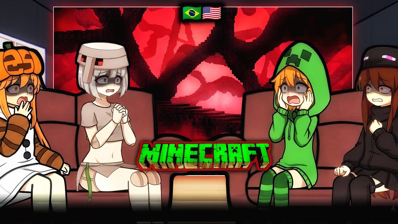Mob girl's Minecraft react to Destroying A World That Doesn't Exist ...