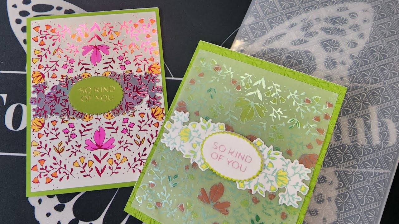March 2023 Glimmer of the month & 3D embossing folder - YouTube