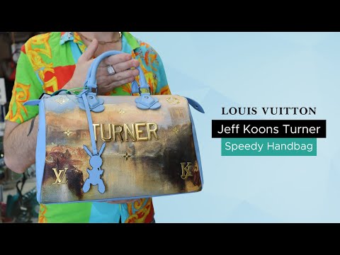 LOUIS VUITTON Masters Speedy 30/Satchel Bag TURNER Jeff Koons LV bag  Authentic