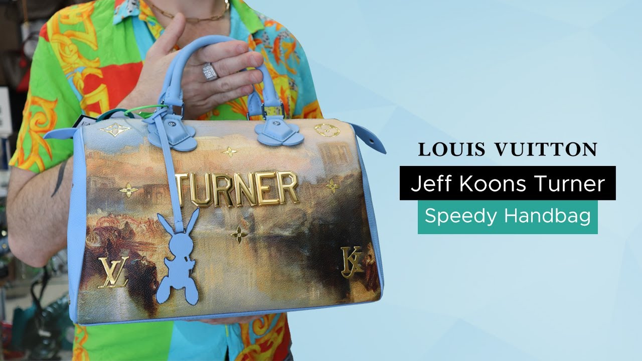 LOUIS VUITTON Masters Speedy 30/Satchel Bag TURNER Jeff Koons LV bag  Authentic