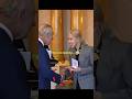 King didn't forget to shake hand with Rosè #blackpink #shorts #viral #trending #kpop #1million