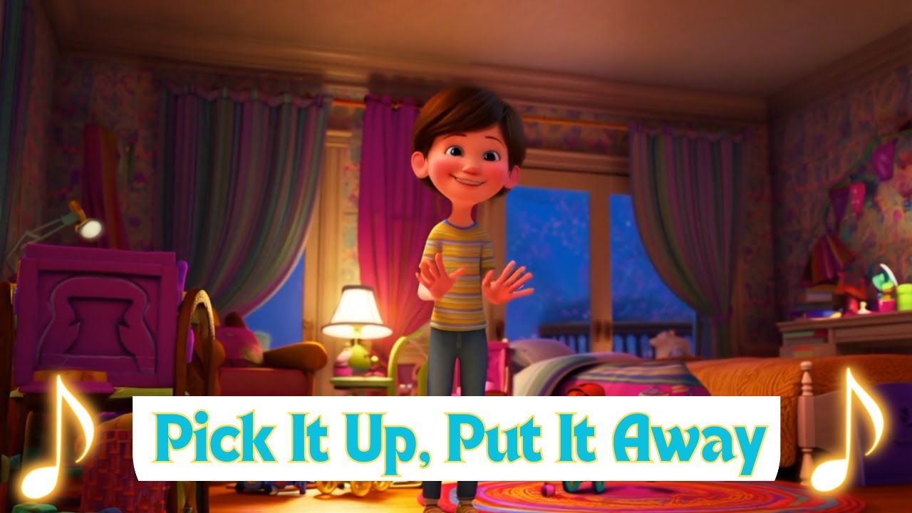 Pick It Up, Put It Away I Sing Along Kids Songs for Children, Toddlers ...