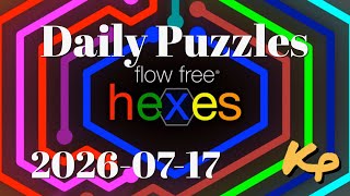 Flow Free Hexes - Daily Puzzles - 2026-07-17 - July 17th 2026