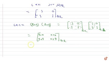 If `A=[1-1 2 3]` , `B=[2 1 1 0]` , prove that `(A+B)^2!=A^2+2A B+B^2` .