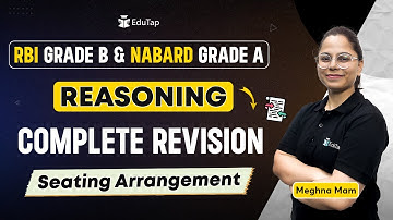 Reasoning Seating Arrangement | Reasoning  Important Topic and Practice Classes for RBI and NABARD