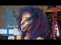 Multicolored Hair Dye Tutorial: Blue, Purple, Magenta, Teal! Curly Hair | OffbeatLook