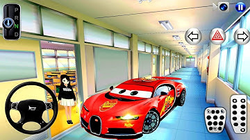 New Lightning McQueen Car in School Building - 3D Driving Class - Gameplay Android ios - 2025