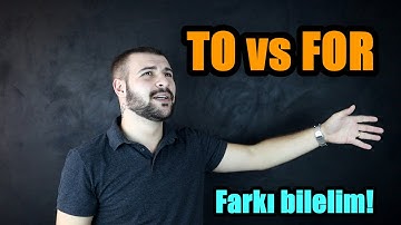 FK LANGUAGE SIFIRDAN İNGİLİZCE #DERS 21 -TO vs FOR ÇOKOMELLİ