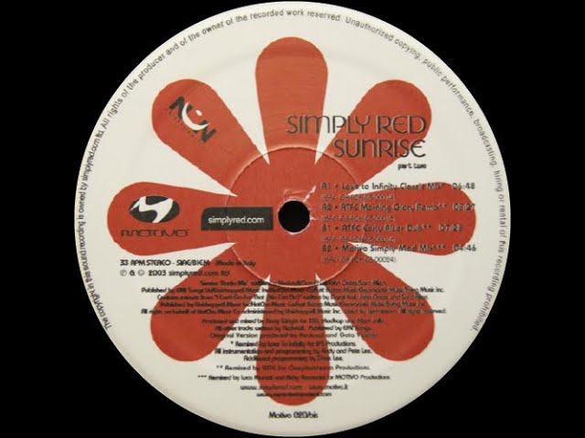 Simply Red / Sunrise - part one イタリア盤 Simply Red / Sunrise - part one イタリア盤 Simply Red