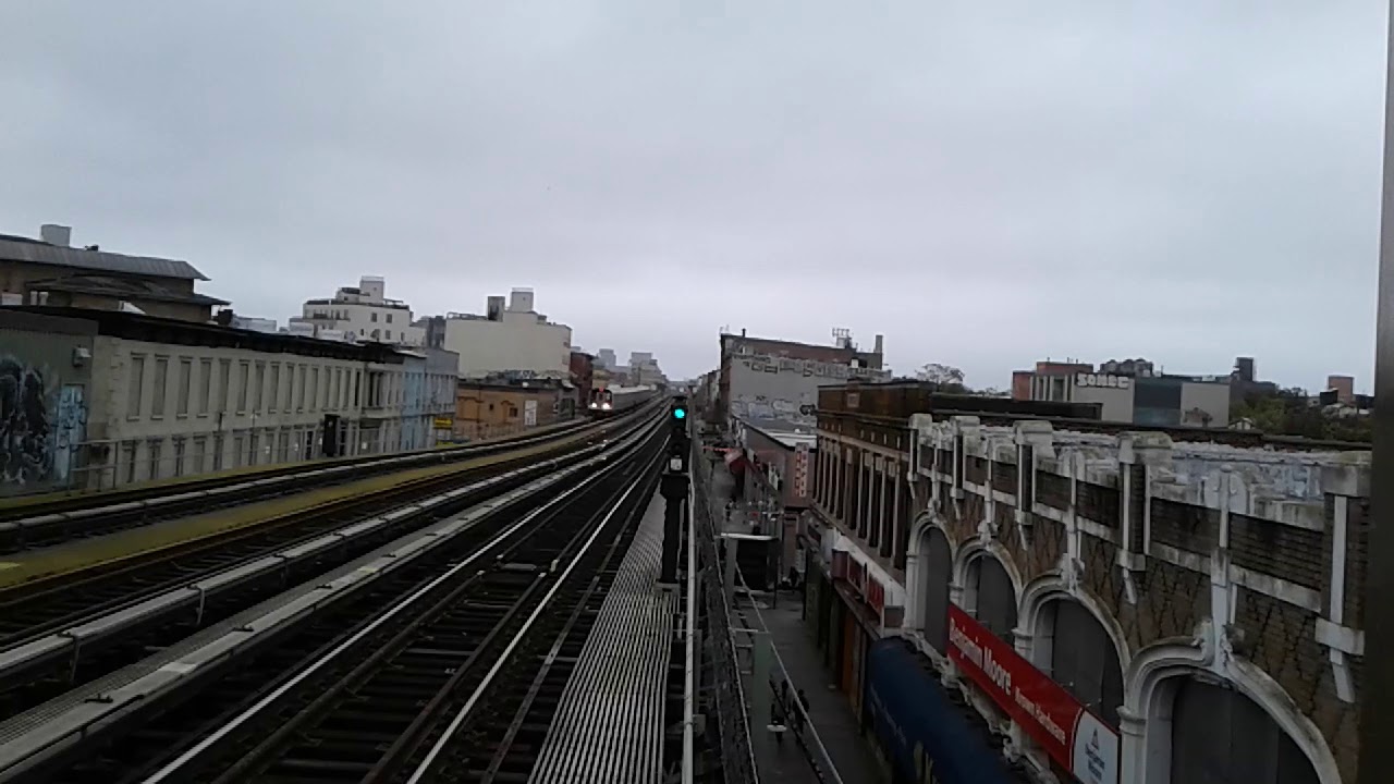 Broadway Junction Bound R160A1 (M) Train Gates Avenue (October 2017). YouTube