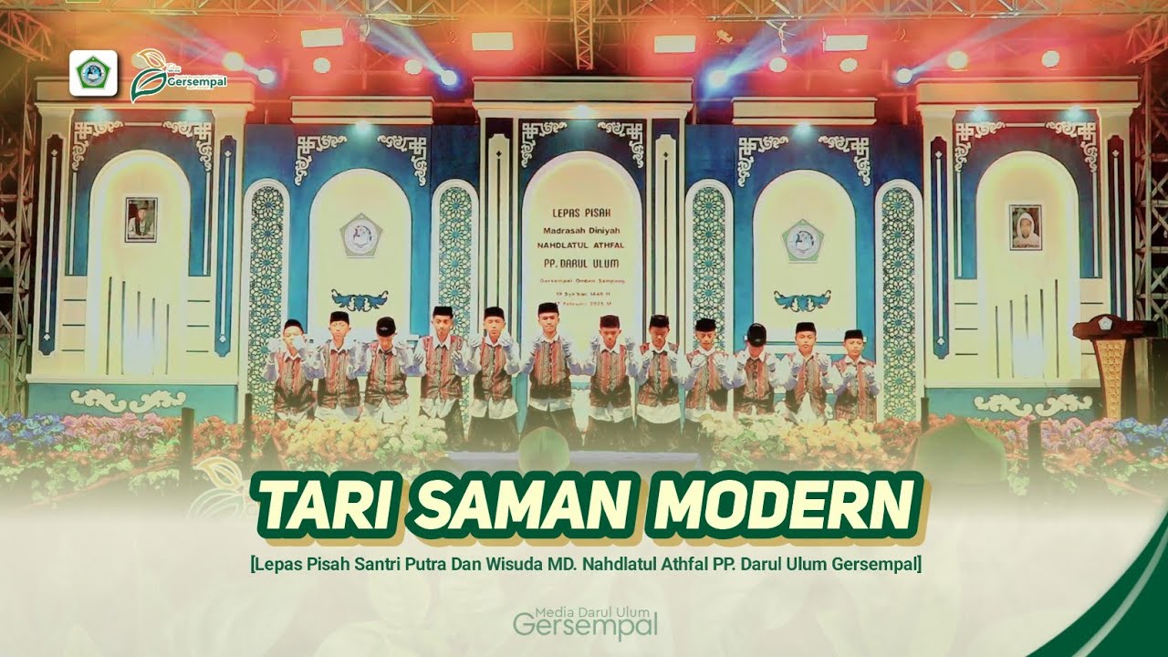Tari Saman Modern || Lepas Pisah Santri Putra PP. Darul Ulum Gersempal